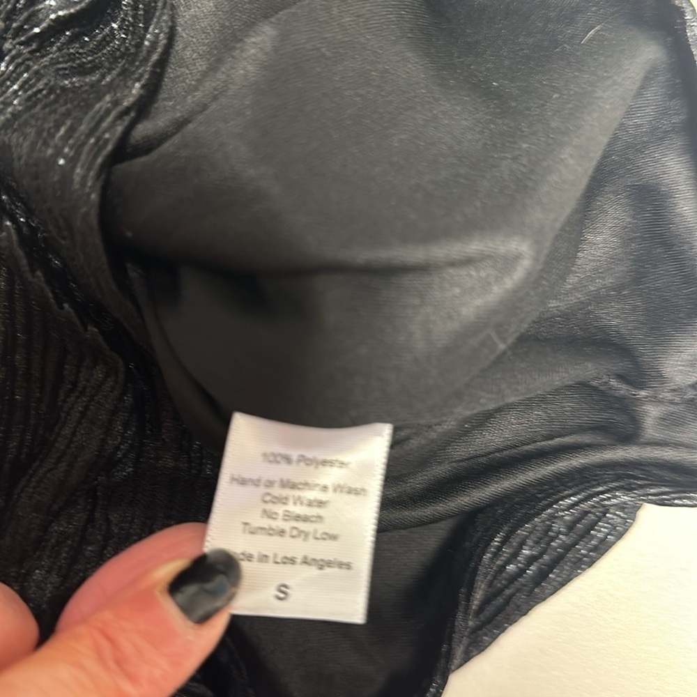 Lucy in the Sky Breakaway Bodycon in Shimmer Black size small. - Picture 9 of 10